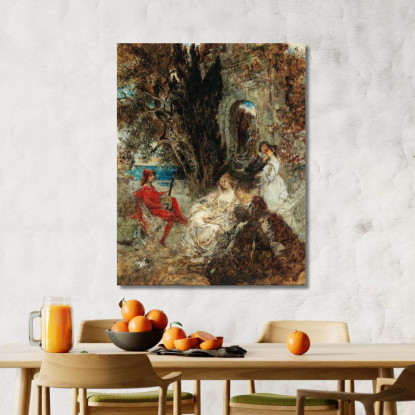 Serenata Eduard Veith evt23 quadro stampato su tela