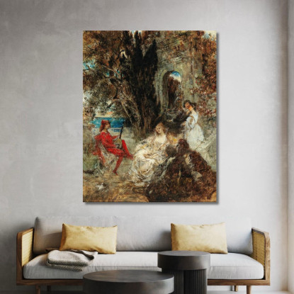 Serenata Eduard Veith evt23 quadro stampato su tela