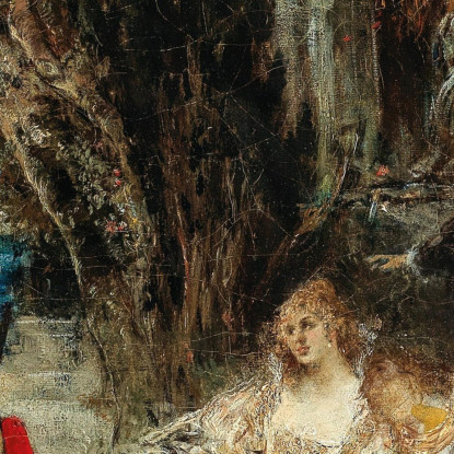 Serenata Eduard Veith evt23 quadro stampato su tela