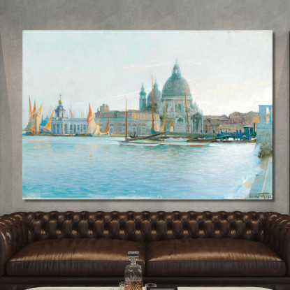 Venezia - Santa Maria Della Salute Eduard Veith evt30 quadro stampato su tela