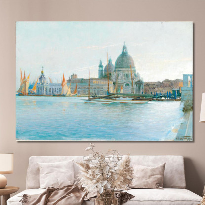 Venezia - Santa Maria Della Salute Eduard Veith evt30 quadro stampato su tela