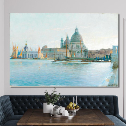Venezia - Santa Maria Della Salute Eduard Veith evt30 quadro stampato su tela