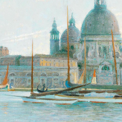 Venezia - Santa Maria Della Salute Eduard Veith evt30 quadro stampato su tela