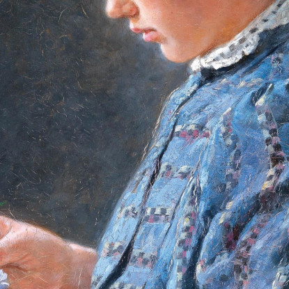 Ragazza Viennese Del Naschmarkt Eduard Veith evt33 quadro stampato su tela