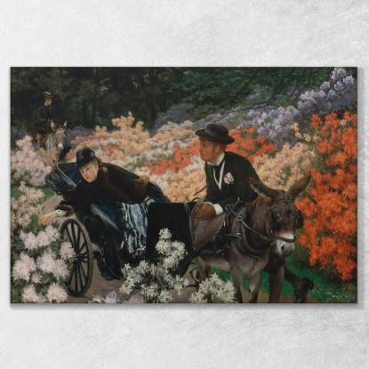 La Corsa Mattutina James Tissot jts127 quadro stampato su tela