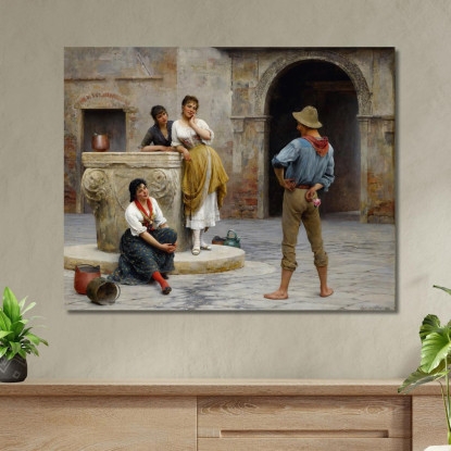 Civetteria 2 Eugen von Blaas evb31 quadro stampato su tela