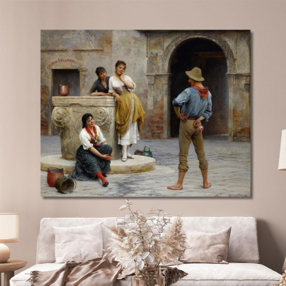 Civetteria 2 Eugen von Blaas evb31 quadro stampato su tela
