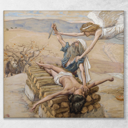 L'Offerta Di Abramo James Tissot jts129 quadro stampato su tela