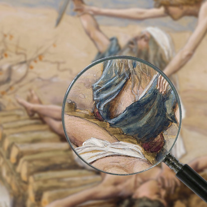 L'Offerta Di Abramo James Tissot jts129 quadro stampato su tela