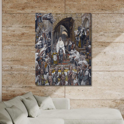 La Processione Per Le Strade Di Gerusalemme James Tissot jts130 quadro stampato su tela