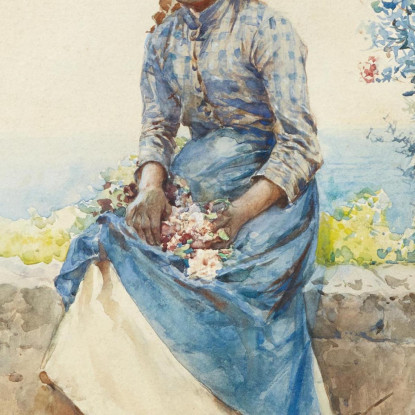 Popolana Eugen von Blaas evb51 quadro stampato su tela