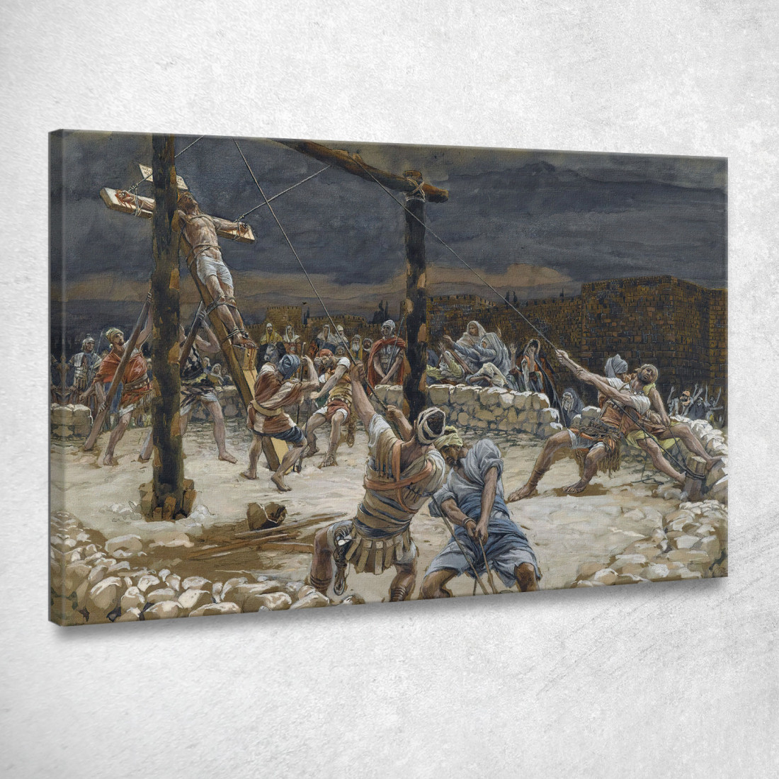 L'Innalzamento Della Croce James Tissot jts132 quadro stampato su tela