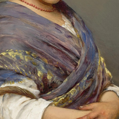 Giovane Ragazza Con Un Cesto Di Fiori Eugen von Blaas evb77 quadro stampato su tela