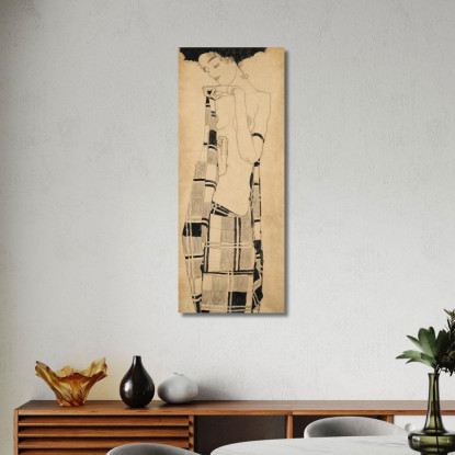 Ragazza In Piedi Egon Schiele esh3 quadro stampato su tela