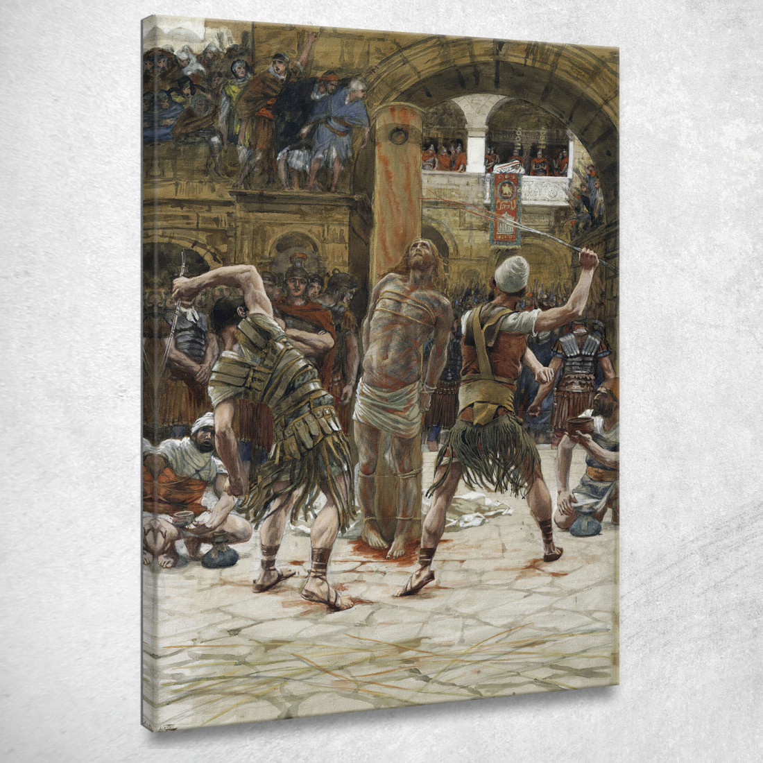 La Flagellazione Sul Fronte James Tissot jts137 quadro stampato su tela