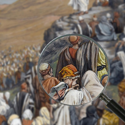 Il Sermone Delle Beatitudini James Tissot jts138 quadro stampato su tela