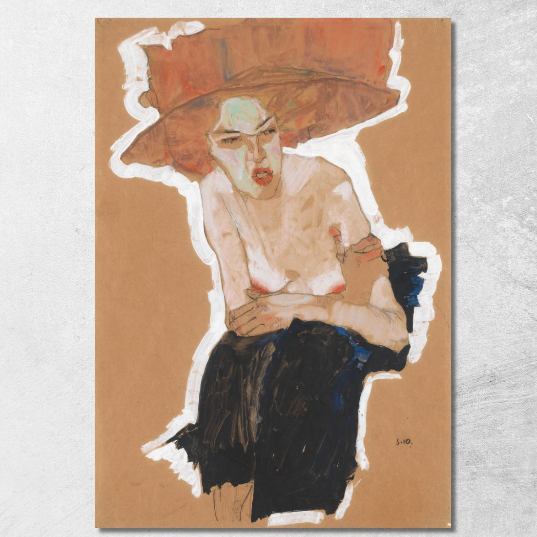 La Maliziosa Egon Schiele esh43 quadro stampato su tela