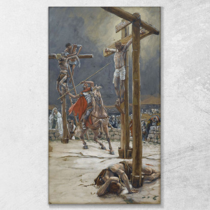 Il Colpo Di Lancia James Tissot jts141 quadro stampato su tela