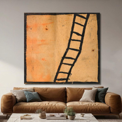 Scala Piegata Egon Schiele esh59 quadro stampato su tela