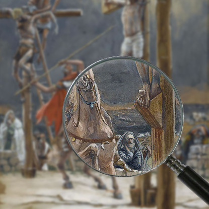 Il Colpo Di Lancia James Tissot jts141 quadro stampato su tela