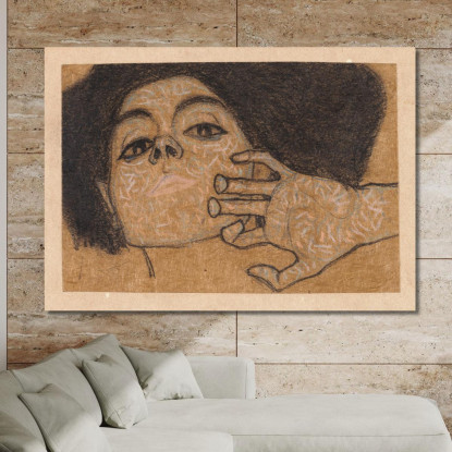 Testa Di Donna Egon Schiele esh64 quadro stampato su tela