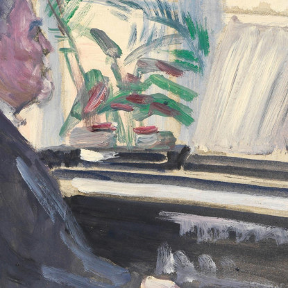Leopold Czihaczek Al Pianoforte Schizzo Egon Schiele esh85 quadro stampato su tela