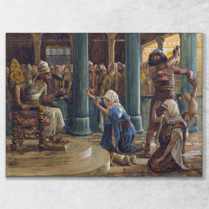 La Saggezza Di Salomone James Tissot jts147 quadro stampato su tela