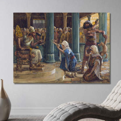 La Saggezza Di Salomone James Tissot jts147 quadro stampato su tela