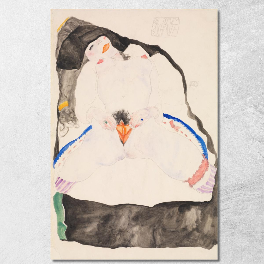 Osservato In Un Sogno Egon Schiele esh110 quadro stampato su tela