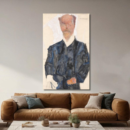 Ritratto Di Otto Wagner Egon Schiele esh132 quadro stampato su tela