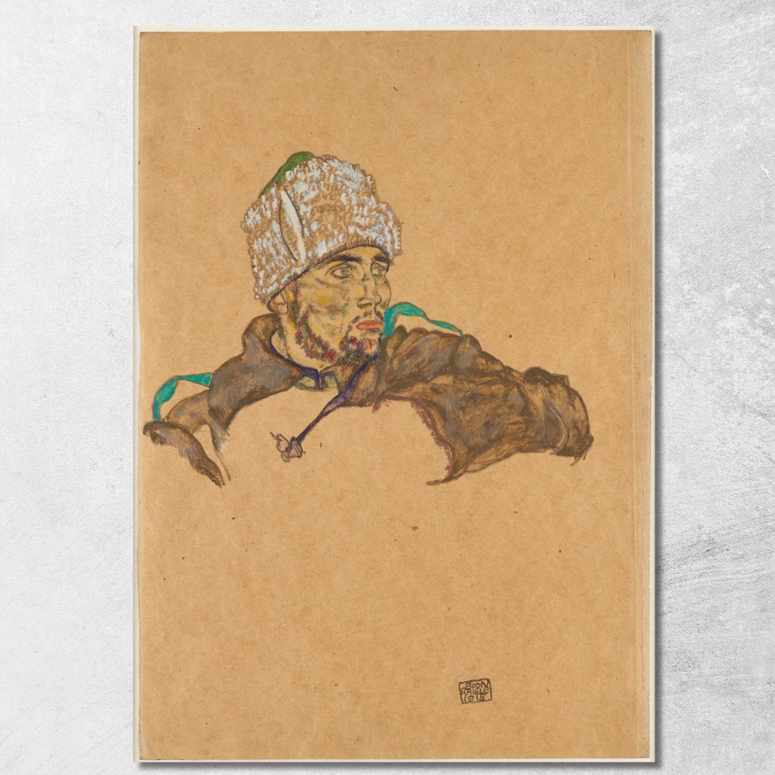 Prigioniero Di Guerra Russo Egon Schiele esh139 quadro stampato su tela