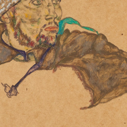 Prigioniero Di Guerra Russo Egon Schiele esh139 quadro stampato su tela