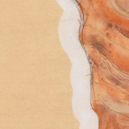 Autoritratto Egon Schiele esh151 quadro stampato su tela