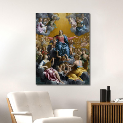 Assunzione Della Vergine Guido Reni grn1 quadro stampato su tela