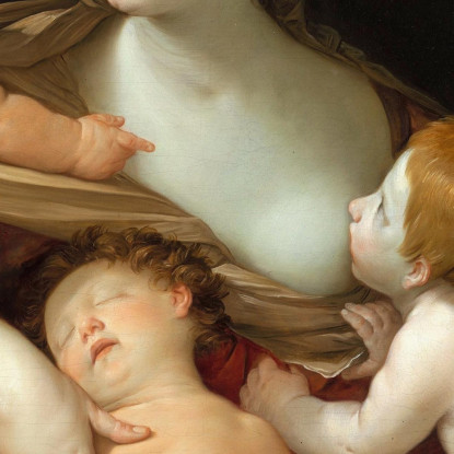 Carità Guido Reni grn7 quadro stampato su tela