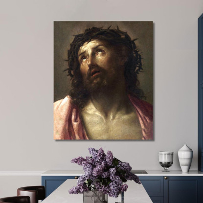 Uomo Dei Dolori Guido Reni grn19 quadro stampato su tela