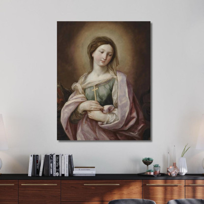 Santa Margherita Di Antiochia Guido Reni grn31 quadro stampato su tela