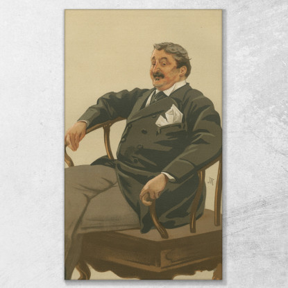 Vanity Fair Militare E Marina Il Colonnello Padrone Di Casa 26 Agosto 1876 James Tissot jts165 quadro stampato su tela