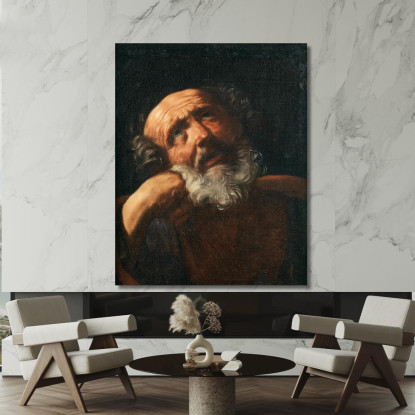 San Pietro Guido Reni grn32 quadro stampato su tela