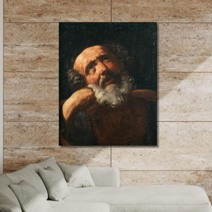 San Pietro Guido Reni grn32 quadro stampato su tela