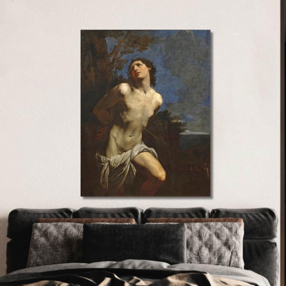 San Sebastiano (Versione 2) Guido Reni grn33 quadro stampato su tela