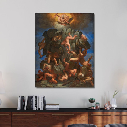 La Caduta Dei Giganti Guido Reni grn40 quadro stampato su tela