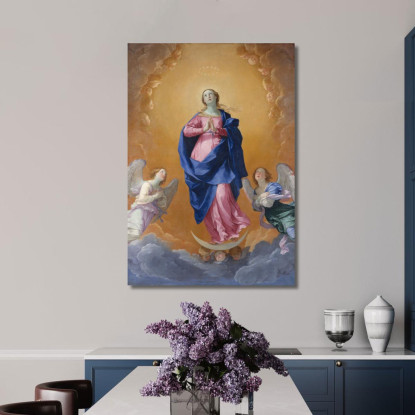 L'Immacolata Concezione Guido Reni grn42 quadro stampato su tela