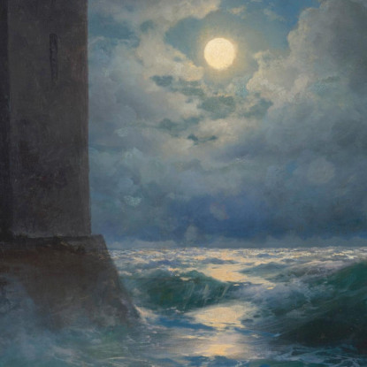 Torri Genovesi Nel Mar Nero Ivan Konstantinovich Aivazovsky ika10 quadro stampato su tela