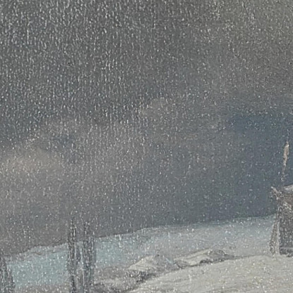 Recupero Di Un Cavallo E Un Carro Dal Ghiaccio Ivan Konstantinovich Aivazovsky ika12 quadro stampato su tela