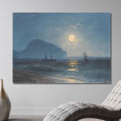 Chiaro Di Luna 2 Ivan Konstantinovich Aivazovsky ika14 quadro stampato su tela
