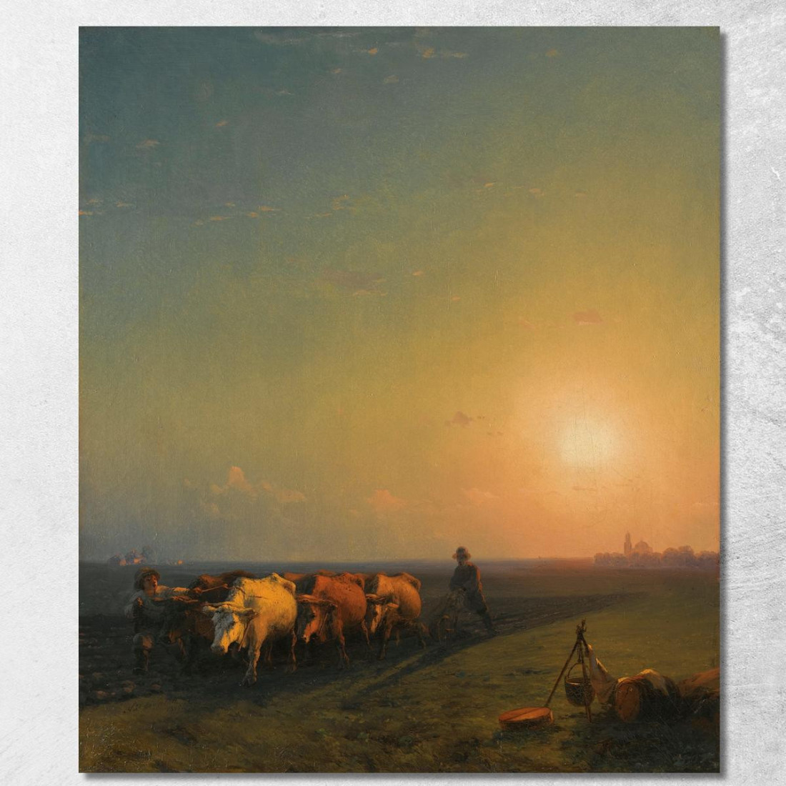 Aratura Dei Campi In Crimea Ivan Konstantinovich Aivazovsky ika20 quadro stampato su tela