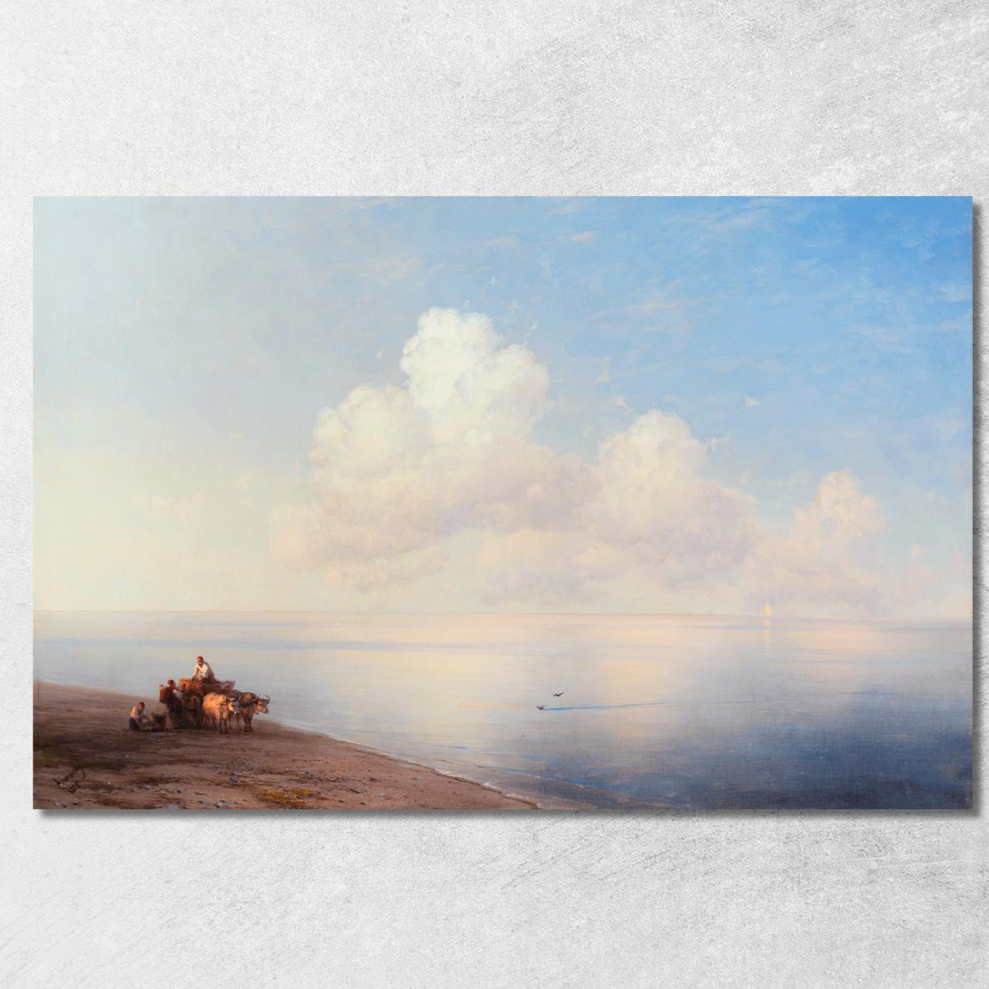 Mare Calmo Ivan Konstantinovich Aivazovsky ika21 quadro stampato su tela