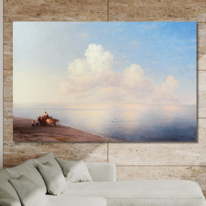 Mare Calmo Ivan Konstantinovich Aivazovsky ika21 quadro stampato su tela
