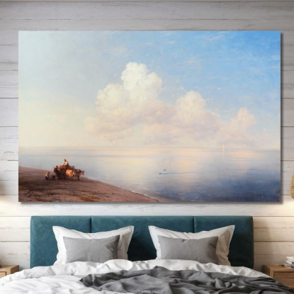 Mare Calmo Ivan Konstantinovich Aivazovsky ika21 quadro stampato su tela